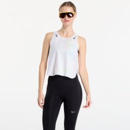 Nike AeroSwift Women's Dri-FIT ADV Cropped Running Tank Top Off White/ Black S