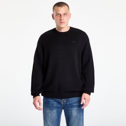 Пуловер adidas Premium Essentials Knit Crewneck Black/ Semi Lucid Fuchsia L
