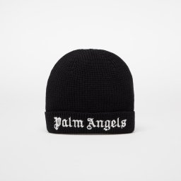 Шапка Palm Angels Kids Logo Knit Beanie Black/ Off White II