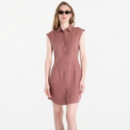 Облекло Calvin Klein Tencel Linen Sl Mini Shirtdress Sierra Brown M