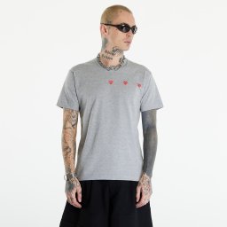 Тениска Comme des Garçons PLAY Short Sleeve Logo Print T-Shirt UNISEX Grey L