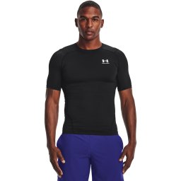 Тениска Under Armour Hg Armour Comp SS Black/ White XS