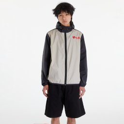 Яке Comme des Garçons PLAY x K-Way Claude Contrast Jacket UNISEX Beige Grey/ Black XL