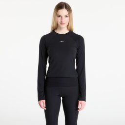 Тениска Nike Sportswear Chill Knit Women's Tight Long-Sleeve Ribbed Top Black/ Sail XL