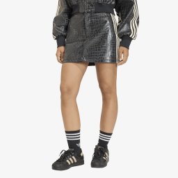 Пола adidas Pleather Mini Skirt Black 4