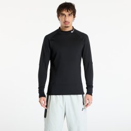 Тениска Nike Pro Men's Dri-FIT Warm Long-Sleeve Fitness Mock Black/ White XXL