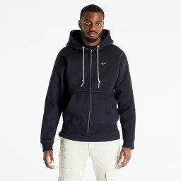 Суитшърт Nike Solo Swoosh Full-Zip Hoodie UNISEX Black/ White XS