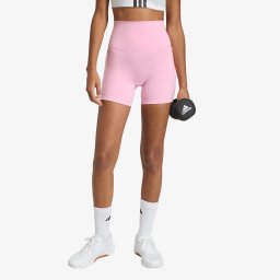 Клинове adidas 3 Stripes Studio All Me Booty Short Leggings True Pink L