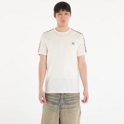 Тениска FRED PERRY Contrast Tape Ringer T-Shirt Ecru/ Navy M