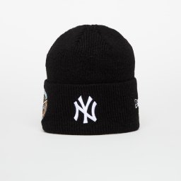 Шапка New Era Knit Medium MLB Ws Beanie New York Yankees Black/ White Universal