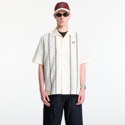 Риза Fred Perry Placement Print Revere Shirt Ecru L