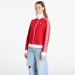 Суитшърт adidas Classic Track Top Better Scarlet/ White S