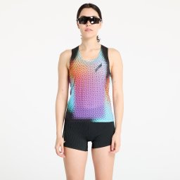 SOAR Running Women's Race Vest Black Rainbow Dot M