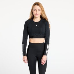Тениска adidas Hyperglam Training Cropped Long Sleeve Long-Sleeve Top Black/ White L