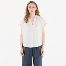 Риза Calvin Klein Linen Cks Ss Classic Fit Shirt White Sand L