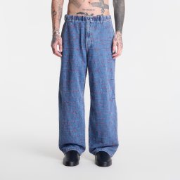 Дънки PLEASURES Strokes Denim Parachute Pants Indigo XL