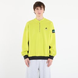 Суитшърт adidas Equipment Blocked Half-Zip Acid Yellow S