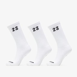 Чорапи Jordan Essentials Crew Socks 3-Pack White/ Black XL