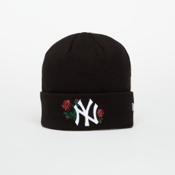 Шапка New Era Knit Medium Wmns MLB Sequin Rose New York Yankees Beanie Black Universal