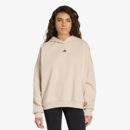 Суитшърт adidas 3 Stripes Studio Hoodie Crystal Linen S