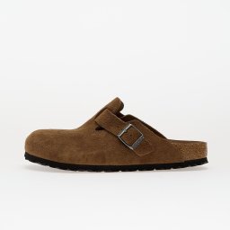 Birkenstock Boston Soft Footbed Suede Leather Dark Tea Tonal Fb 38