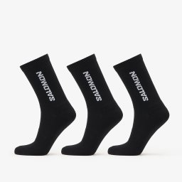 Чорапи Salomon Everyday Crew Socks 3-Pack Black/ Black XL