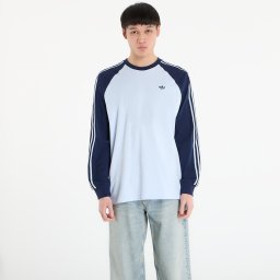 Тениска adidas Britcore Long Sleeve Cali T-Shirt Crystal Sky/ Night Indigo L