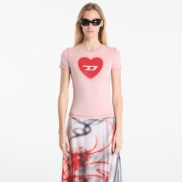 Тениска Diesel T-Uncuties-Long-S5 T-Shirt Pale Mauve XS