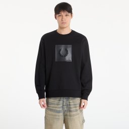 Суитшърт FRED PERRY Box Graphic Sweatshirt Black/ Anchorgrey M