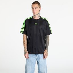 Тениска adidas Adicolor Jacquard Jersey Black / Signal Green S