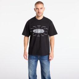 Тениска PLEASURES Overview Logo T-Shirt Black M