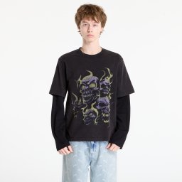 Тениска Wasted Paris M Skull T Age Faded Black/ Black L