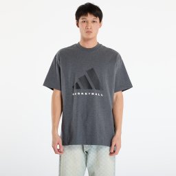 Тениска adidas Basketball T-Shirt UNISEX Dark Grey Heather L