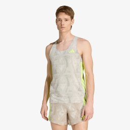 Тениска adidas Adizero Labrum Tank Top Sesame/ Solar Yellow L