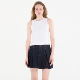 Потник Calvin Klein Jeans Sl 2X2 Baby Rib Logo Crew Tank Bright White L