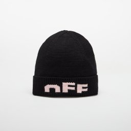 Шапка OFF-WHITE KIDS Type Logo Beanie Black/ Soft Pink II