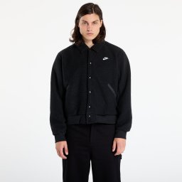 Яке Nike Sportswear Club Men's High-Pile Fleece Coaches Jacket Black/ White XL
