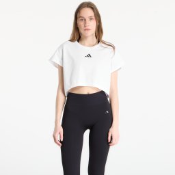 Тениска adidas Primelift Workout Cropped Boxy 3-Stripes Tank White M