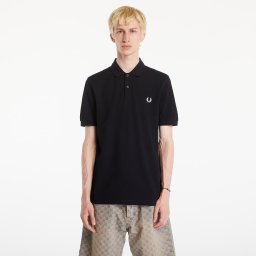 Тениска FRED PERRY Plain Polo T-Shirt Black L