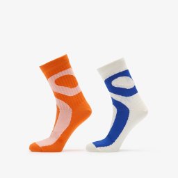 Чорапи On Liquid Logo Sock High 2-Pack Ivory/ Flame M
