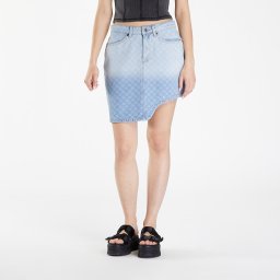 Пола Daily Paper Zella Monogram Denim Skirt Mid Blue S