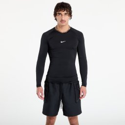 Тениска Nike Pro Men's Dri-FIT Tight Long-Sleeve Fitness Top Black/ White L