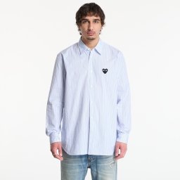 Риза Comme des Garçons PLAY Shirt Black Emblem Woven UNISEX Blue S