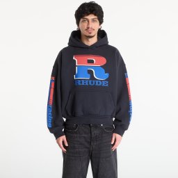 Суитшърт Rhude Split Petrol Logo Hoodie Vintage Black/ Red/ Blue S