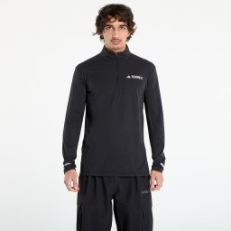 Тениска adidas Terrex Xperior Half-Zip Long-Sleeve Top Black XL