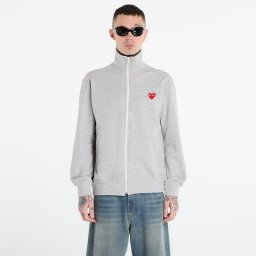 Суитшърт Comme des Garçons PLAY Sweatshirt Red Emblem Knit UNISEX Top Grey XS