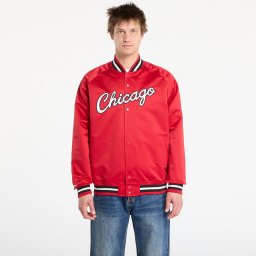 Яке Mitchell & Ness NBA Lightweight Satin Jacket Vintage Logo Bulls Scarlet XL