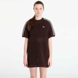 Облекло adidas Knitted Crochet Dress Aurora Coffee S
