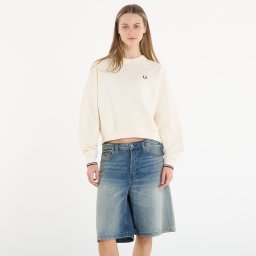 Суитшърт FRED PERRY Tipped Sweatshirt Ecru 10