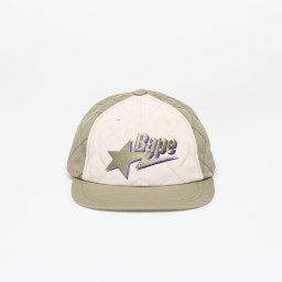Шапка A BATHING APE Bape Sta Logo Quilting Cap Olive Drab Universal